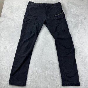 G Star RAW Black Rovic Zip 3D Skinny Pants Mens Size 34 x 34 US